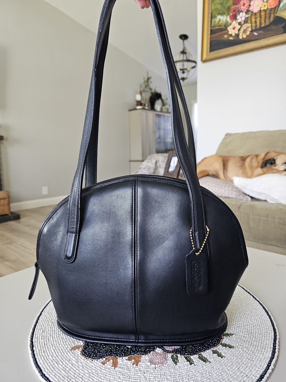Vintage Coach Asheville Bag Shpulder Bag Im Black - Picture 3 of 14